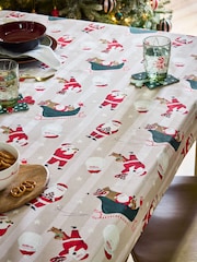 Christmas Santa Wipe Clean Tablecloth - Imagen 1 de 3