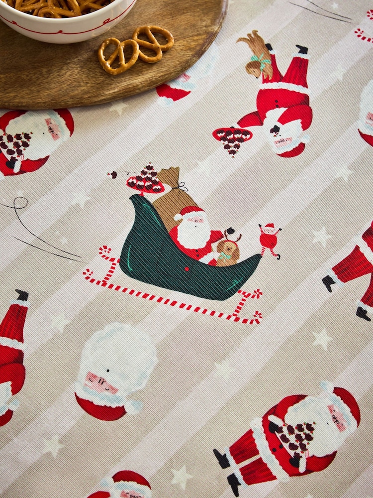 Christmas Santa Wipe Clean Tablecloth - Imagen 2 de 3
