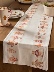 Natural Christmas Gingerbread Light Up Table Runner - Image 2 of 5