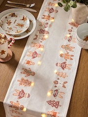 Natural Christmas Gingerbread Light Up Table Runner - Image 4 of 5