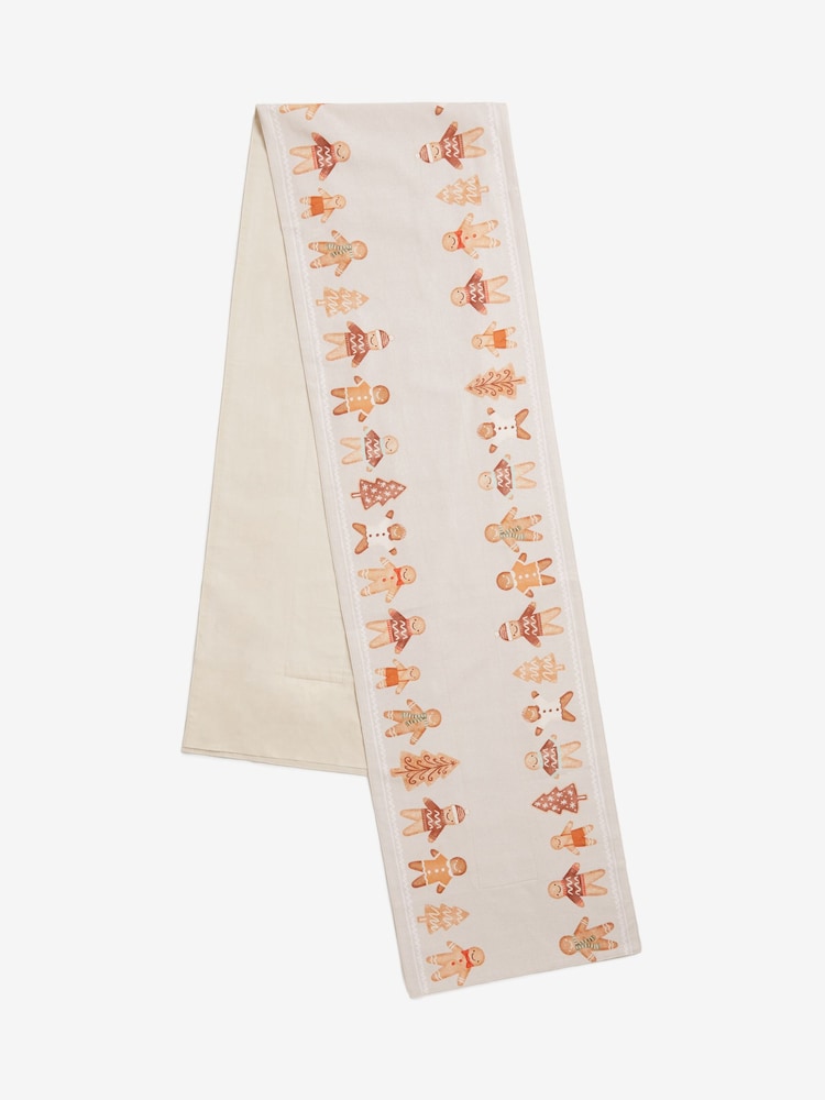 Natural Christmas Gingerbread Light Up Table Runner - Image 5 of 5