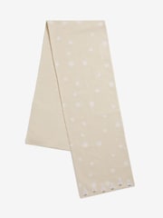 Natural Scandi Embroidered Christmas Tree Table Runner - Image 1 of 1