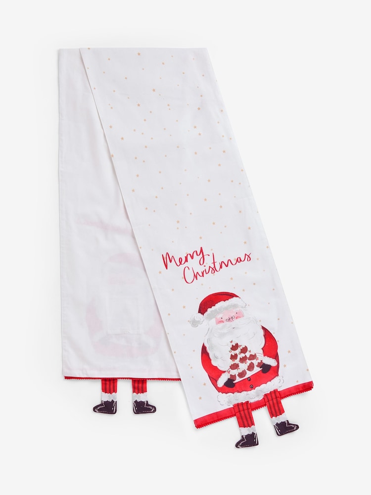 Red Christmas Santa Light Up and Musical Table Runner - Image 4 of 4