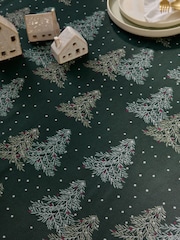 Green Christmas Tree Table Cloth - Image 2 of 2