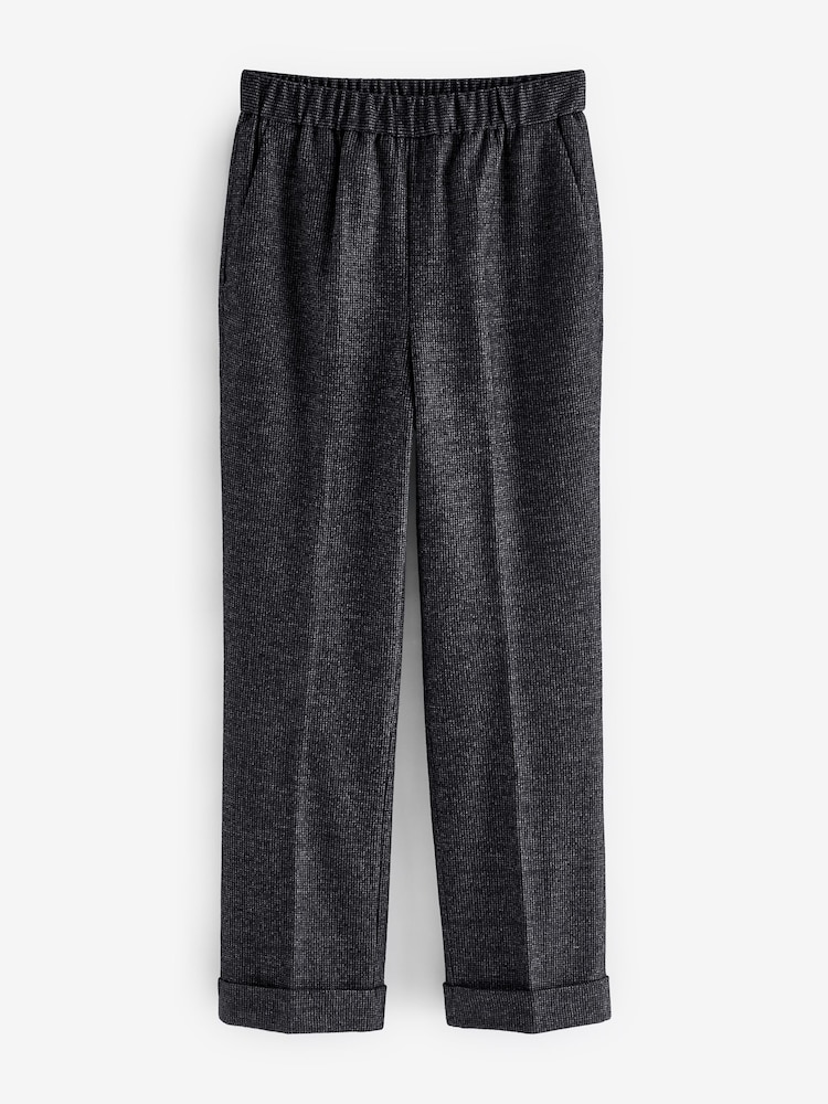 Hush Grey Eliz Slim Wool Blend Check Trousers - Image 5 of 5 Hush Grey Eliz Slim Wool Blend Check Trousers - Image 5 of 5