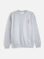 Personalised Womens Embroidered Candy Cane Jumper by Stitch Style - Image 1 of 4