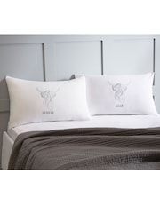 Personalised Highland 100% Cotton Cow Pillowcases by Koko Blossom - Image 1 of 4
