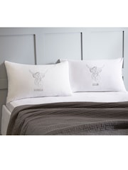 Personalised Highland 100% Cotton Cow Pillowcases by Koko Blossom - Image 5 of 5