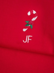 Personalised Womens Embroidered Candy CaneChristmas  Jumper by Stitch Style - Image 4 of 4