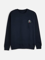 Personalised Womens Embroidered Christmas Wreath Sweat Top by Stitch Style - Image 1 of 4