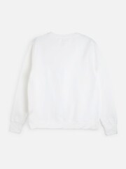 Personalised Womens Embroidered Christmas Wreath Sweat Top by Stitch Style - Image 2 of 4
