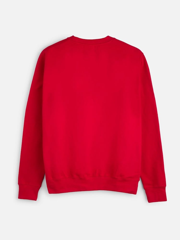 Personalised Mens Embroidered Candy Cane Christmas Sweat Top by Stitch Style - Image 2 of 4