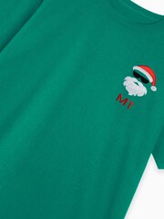 Personalised Mens Santa Christmas 100% Cotton T-Shirt by Stitch Style - Image 3 of 4