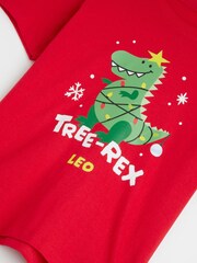 Personalised Boys Tree-Rex 100% Cotton T-Shirt by Stitch Style - Image 4 of 4