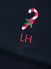 Personalised Embroidered Candy Cane Christmas Jumper by Stitch Style - Image 4 of 4