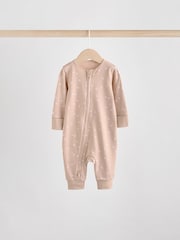 Pink Baby Two Way Zip Footless Sleepsuits 4 Pack (0mths-3yrs) - Image 4 of 13