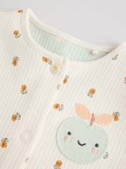 Cream Baby Popper Footless Sleepsuits 3 Pack (0mths-3yrs) - Image 11 of 13