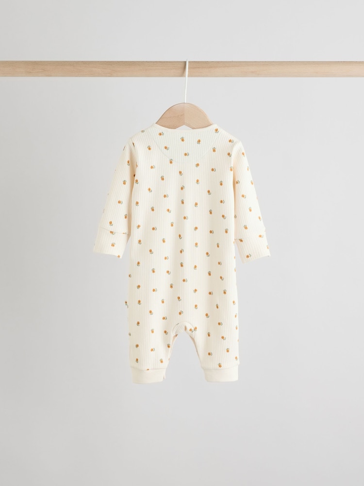 Cream Baby Popper Footless Sleepsuits 3 Pack (0mths-3yrs) - Image 13 of 13
