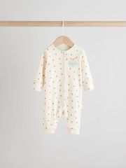 Cream Baby Popper Footless Sleepsuits 3 Pack (0mths-3yrs) - Image 2 of 13