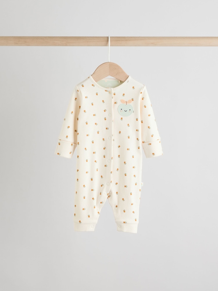 Cream Baby Popper Footless Sleepsuits 3 Pack (0mths-3yrs) - Image 2 of 13