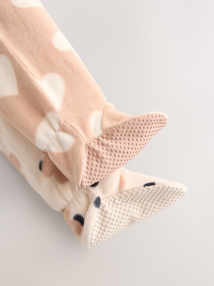 Neutral 3 Pack Baby Micro Fleece Two Way Zip Sleepsuits 2 Pack - Image 10 of 10 Neutral 3 Pack Baby Micro Fleece Two Way Zip Sleepsuits 2 Pack - Image 10 of 10