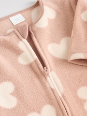 Neutral 3 Pack Baby Micro Fleece Two Way Zip Sleepsuits 2 Pack - Image 8 of 10