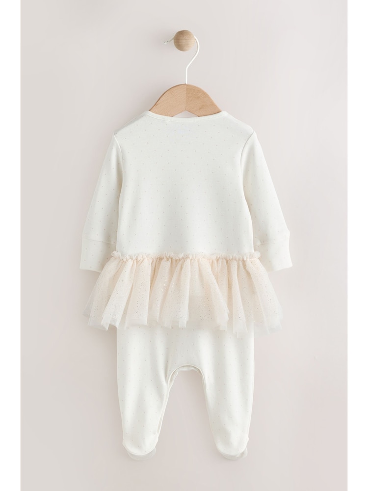 Ecru Bunny Tutu - Baby Sleepsuit (0mths-2yrs) - Bild 10 von 10