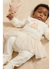Ecru Bunny Tutu Baby Sleepsuit (0mths-2yrs) - Image 1 of 20