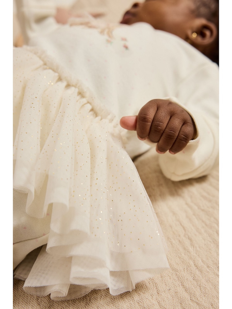 Ecru Bunny Tutu Baby Sleepsuit (0mths-2yrs) - Image 2 of 20
