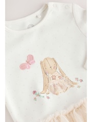 Ecru Bunny Tutu Baby Sleepsuit (0mths-2yrs) - Image 8 of 20