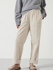 Hush Natural Lisa Corduroy 100% Cotton Joggers - Image 1 of 5