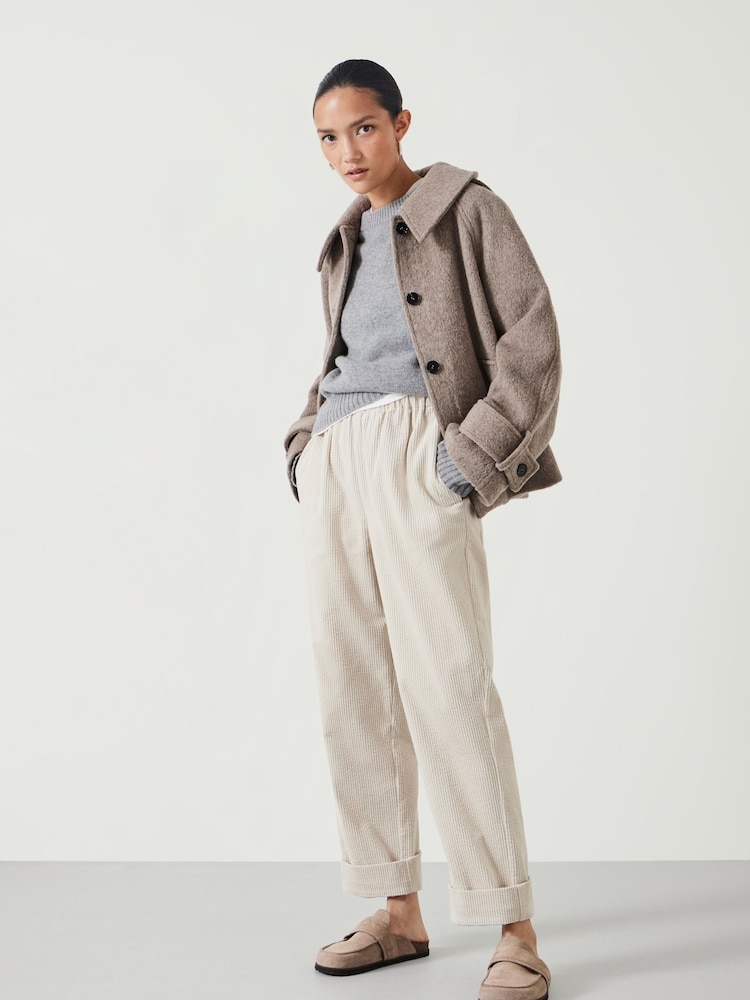 Hush Natural Lisa Corduroy 100% Cotton Joggers - Image 2 of 5