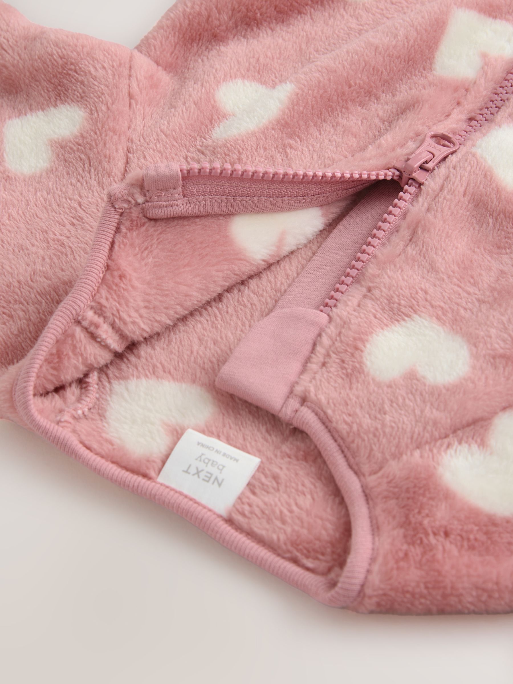 Fleece Baby Pink Winter Night Suit