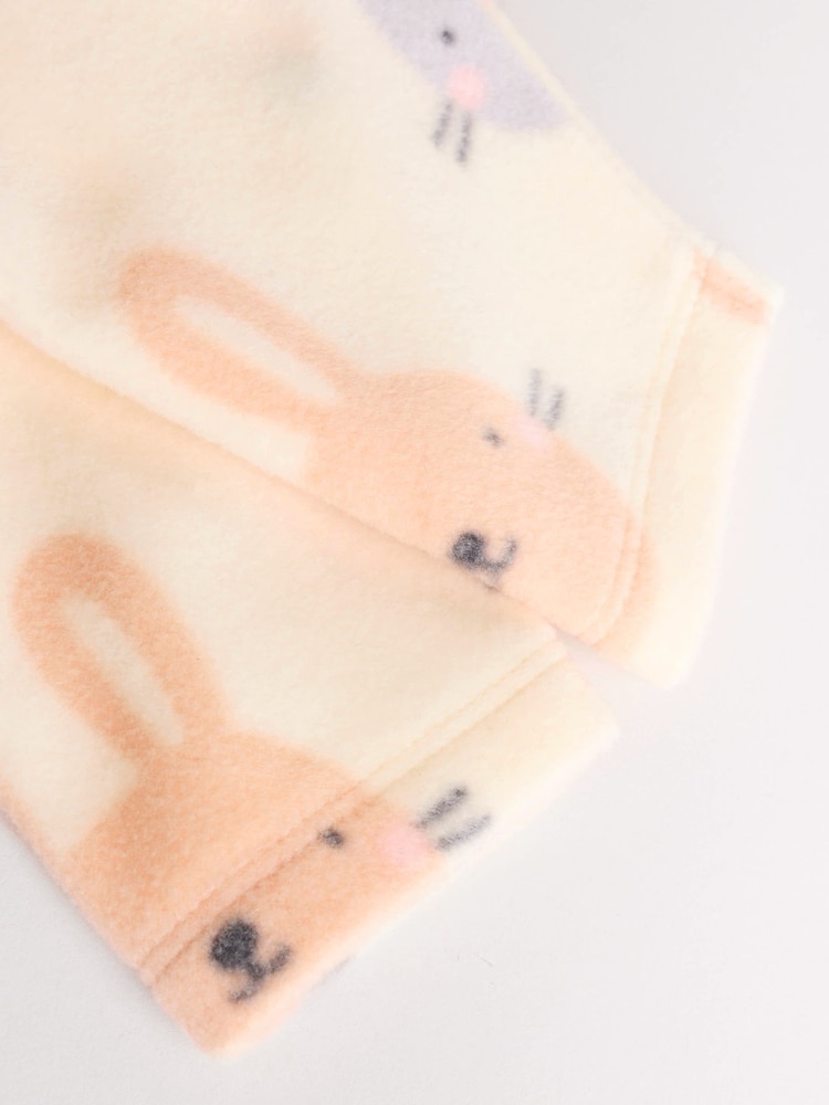 Pink 3 Pack Baby Micro Fleece Two Way Zip Sleepsuits 2 Pack - Image 10 of 10