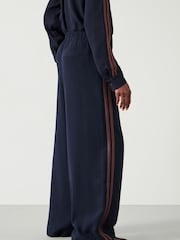 Hush Blue Petunia Side Stripe Trousers - Image 2 of 6