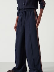 Hush Blue Petunia Side Stripe Trousers - Image 3 of 6