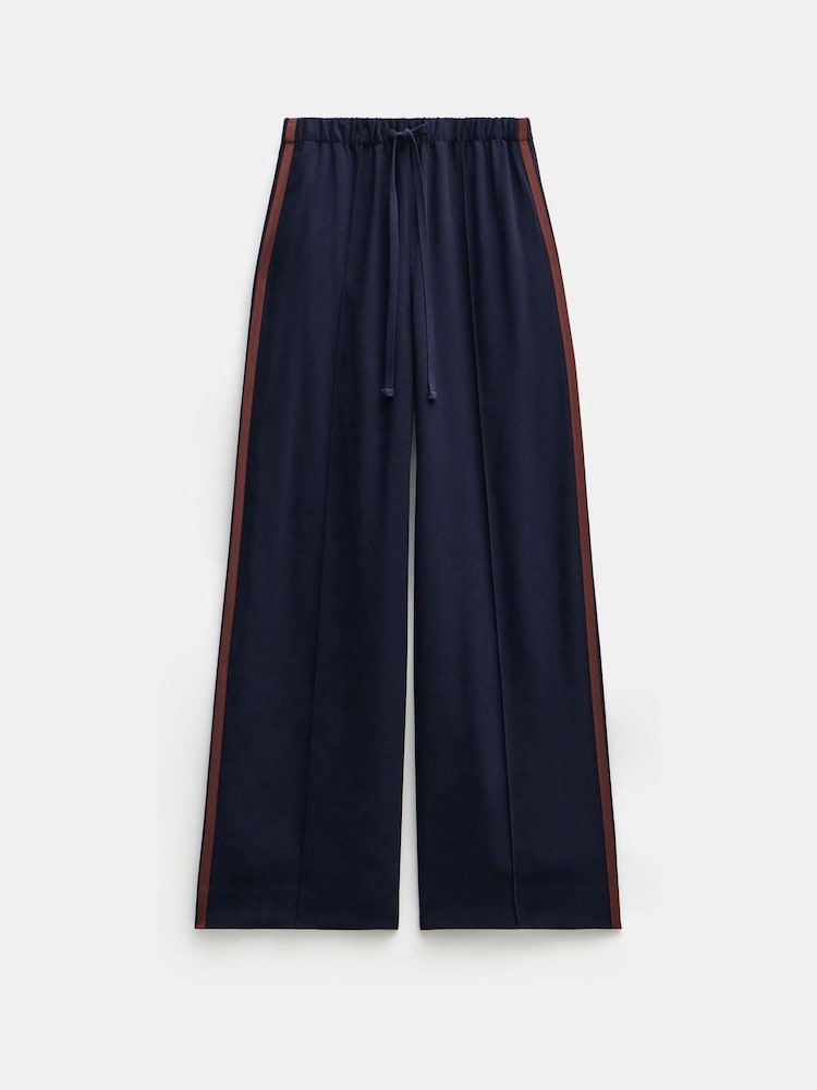 Hush Blue Petunia Side Stripe Trousers - Image 6 of 6 Hush Blue Petunia Side Stripe Trousers - Image 6 of 6