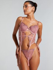 Hunkemoller Pink Ruby Bustier - Image 1 of 5