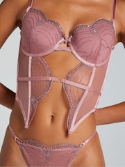 Hunkemoller Pink Ruby Bustier - Image 3 of 5