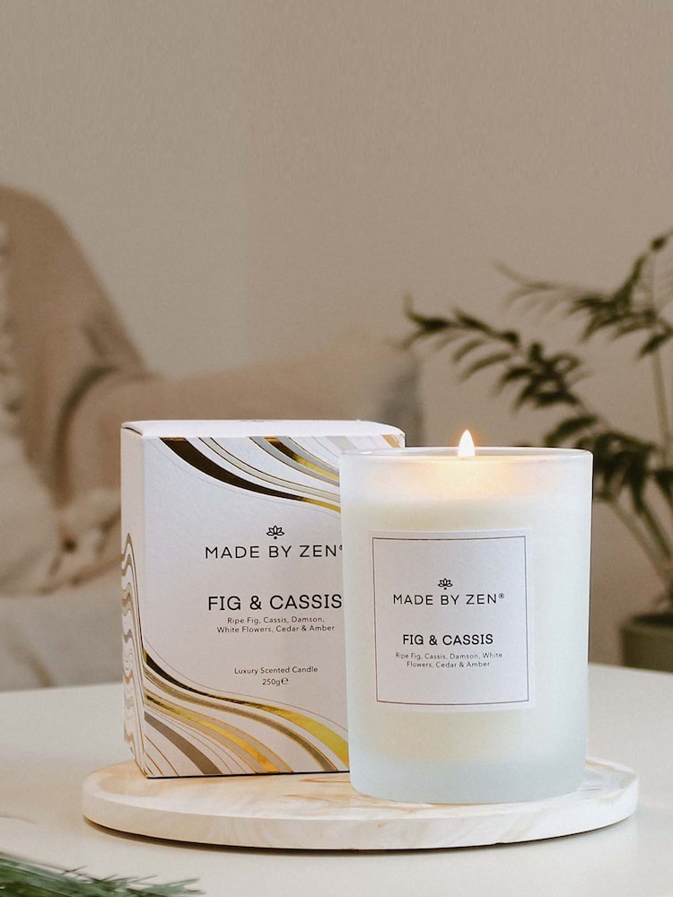 Made by Zen Signature Fig and Cassis Scented Candle - Image 2 of 3