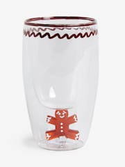 Set of 2 Natural Christmas Gingerbread Tumbler Glasses - Image 1 of 1