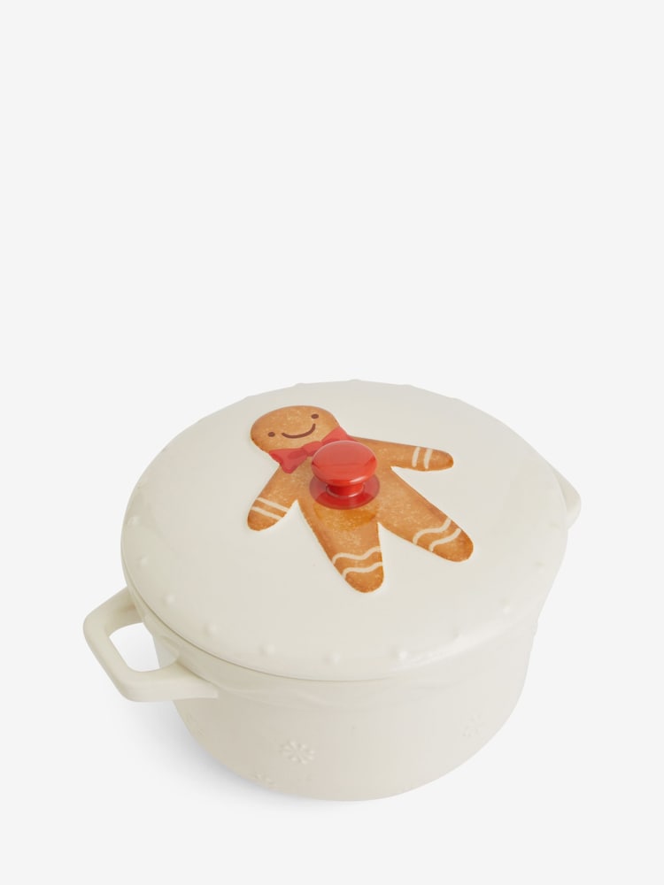 Cream Gingerbread Cassorole Dish - Image 1 of 5