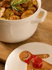 Cream Gingerbread Cassorole Dish - Image 4 of 5