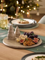 Natural Wood Christmas Tree Light Up Platter - Image 2 of 3