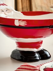 Red Santa Serving Bowl - Image 4 of 7