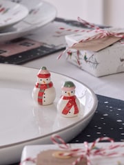 Winter Scene Snowman Platter - Bild 3 von 4