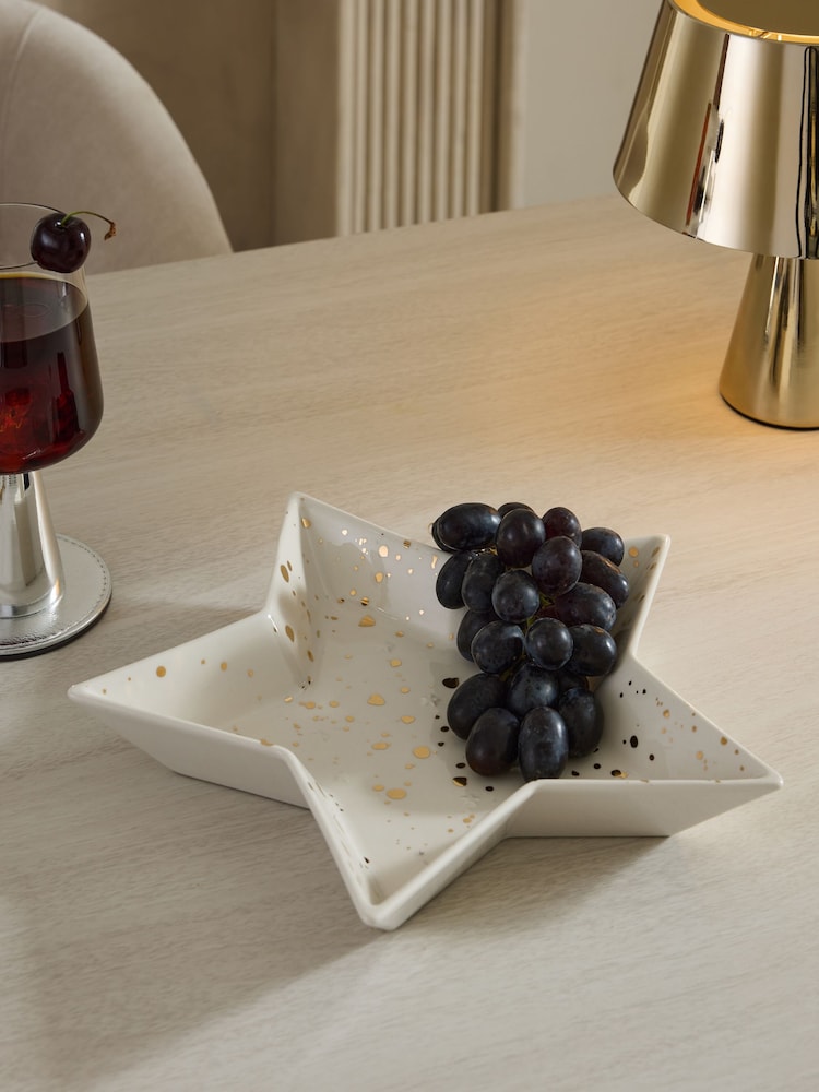 Gold Star Shaped Serving Bowl - Image 1 of 6 Gold Star Shaped Serving Bowl - Image 1 of 6