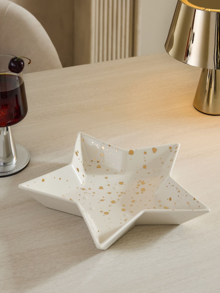 Gold Star Shaped Serving Bowl - Image 2 of 6 Gold Star Shaped Serving Bowl - Image 2 of 6