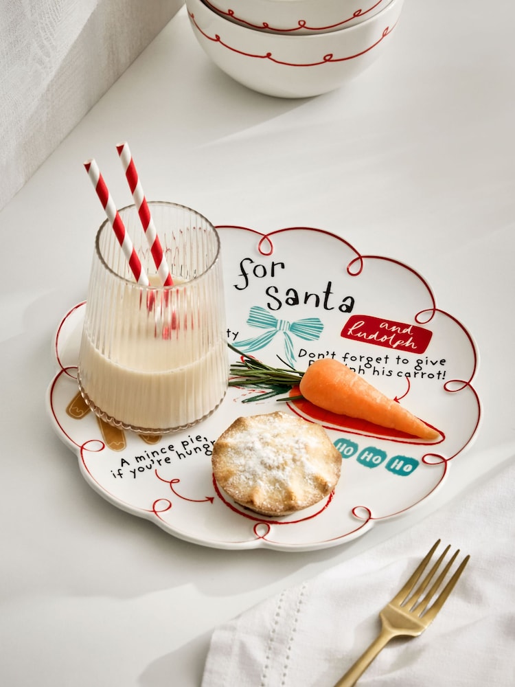 Red Christmas Eve Plate - Image 2 of 5 Red Christmas Eve Plate - Image 2 of 5