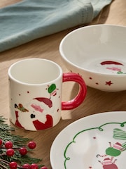 Red Santa Kids Dinner Set - Image 3 of 4